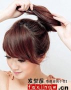 扎中国式发型 简单的扎发技巧快乐你的流行制作