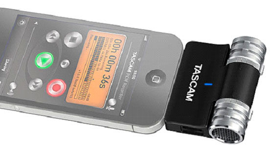 iPhone��¼�����TASCAM