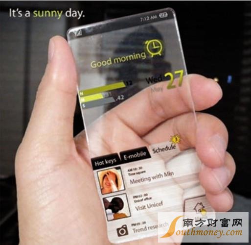 透明手机酷炫造型分分钟秒杀iphone6:最快年底量产